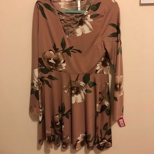Flower print dress